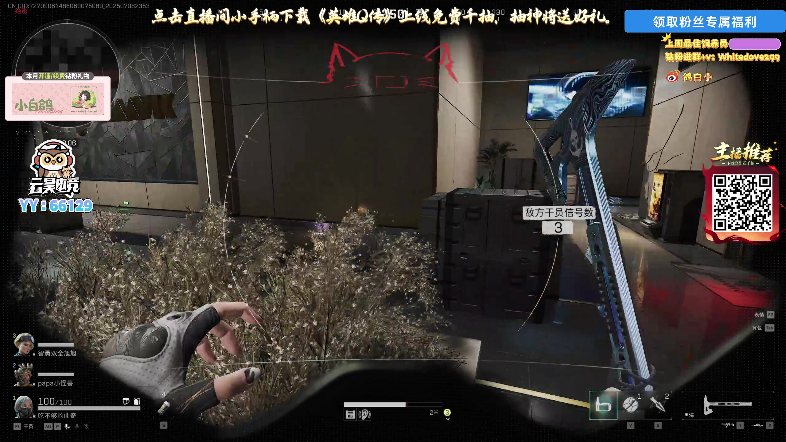 【2025-07-08 23点场】小白鸽WhiteDove：【双倍】早起的崔崔有虫吃！