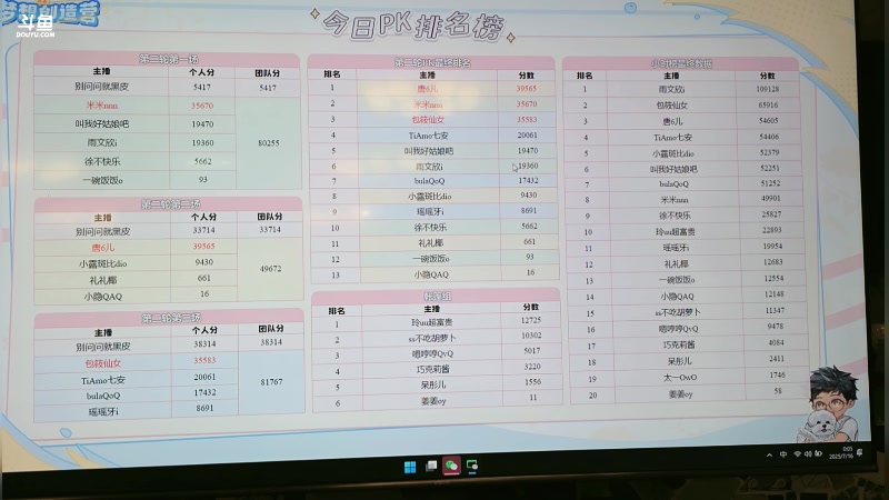 【2025-07-16 00点场】一条小团团OvO：【二台黑皮】梦想创造营第二季第92天！！