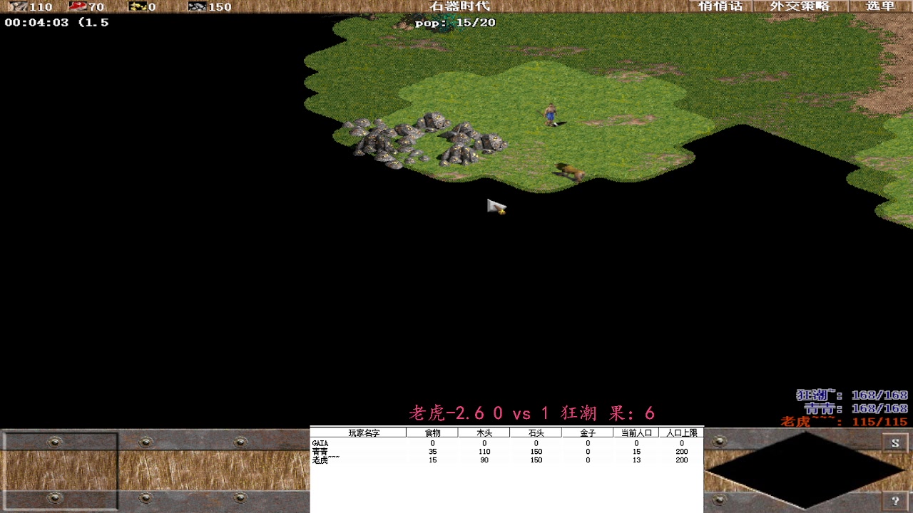 老虎-2.6 2vs3 狂潮