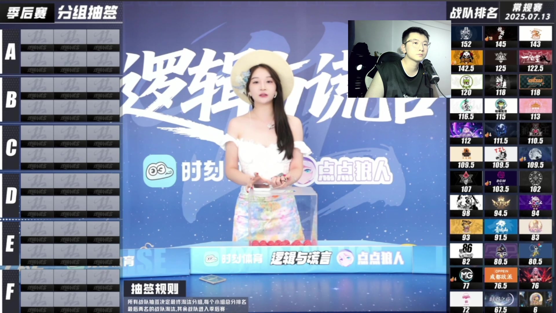 【2025-07-13 完整版】白日梦想家II7：季后赛抽签！！！
