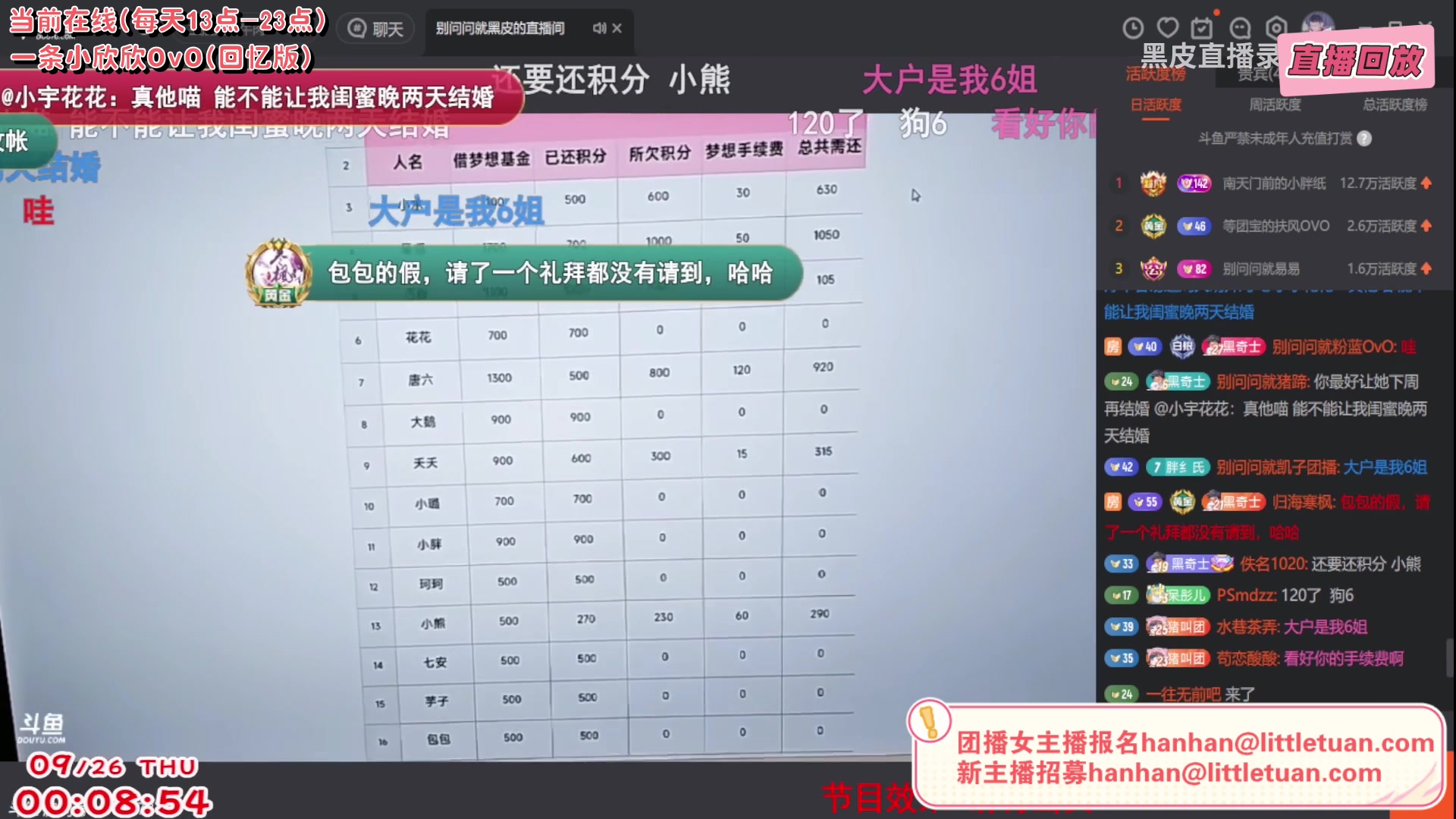 【2025-08-11 21点场】一条小团团OvO：【二台黑皮】筹备团播中