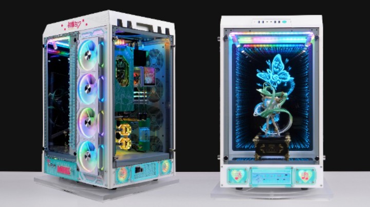 全网最梦幻的联动”ROG全家桶变身初音未来专属舞台 这颜值谁顶得住啊！