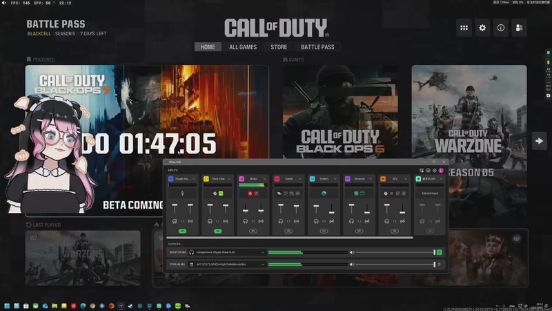 【2025-10-02 22点场】鹿鹿Lunana66：Ꙫ 10月3至8号 COD22 公开B测