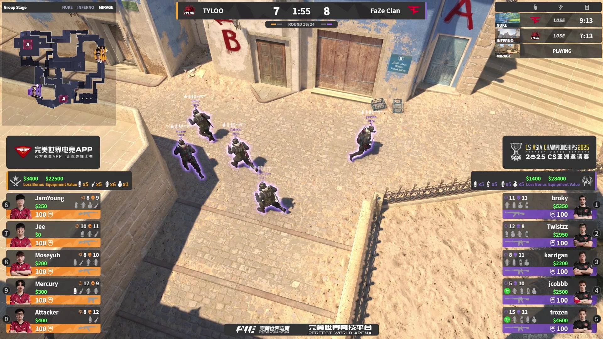 【2025-10-16 13点场】完美世界电竞频道：CAC2025 TL vs Legacy