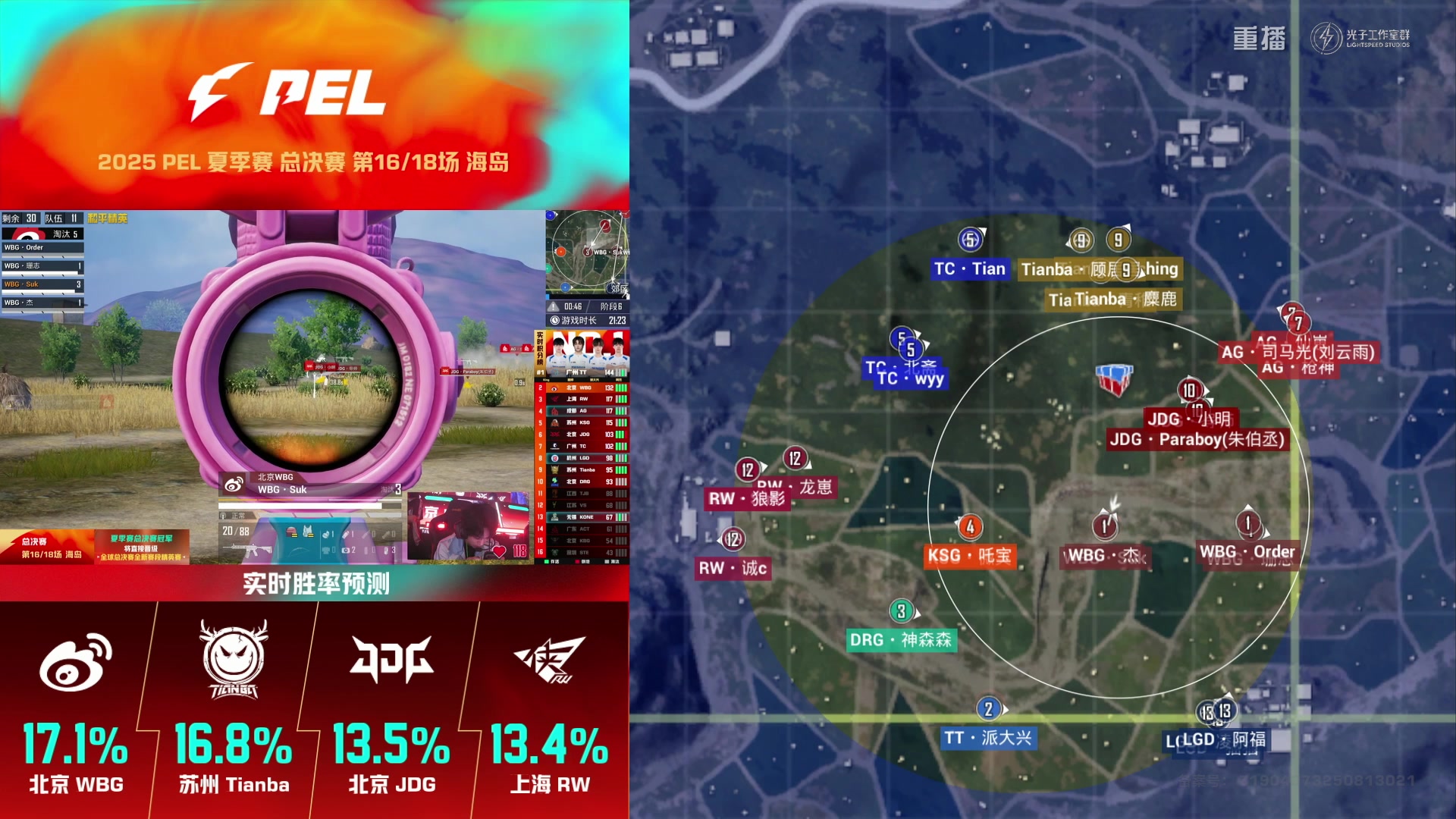 【2025-10-19 01点场】和平精英官方赛事：重播|PEL夏季赛决赛