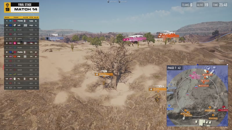 【2025-10-19 19点场】吃鸡赛事3：【PGS9】4AM战队视角