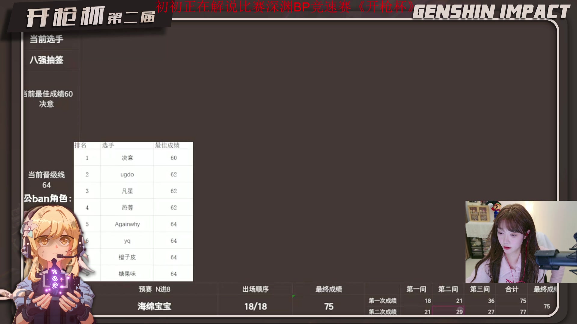 【2025-10-21 20点场】初初大小姐：【明天帮抽奈芙尔和芙宁娜】三倍