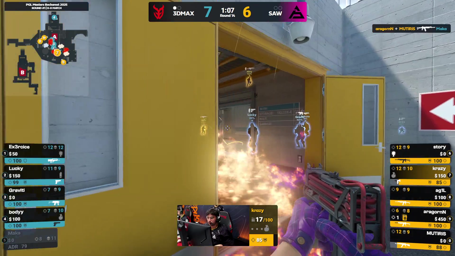 【2025-10-26 23点场】完美世界电竞频道：PGL大师赛 Aurora - FNC