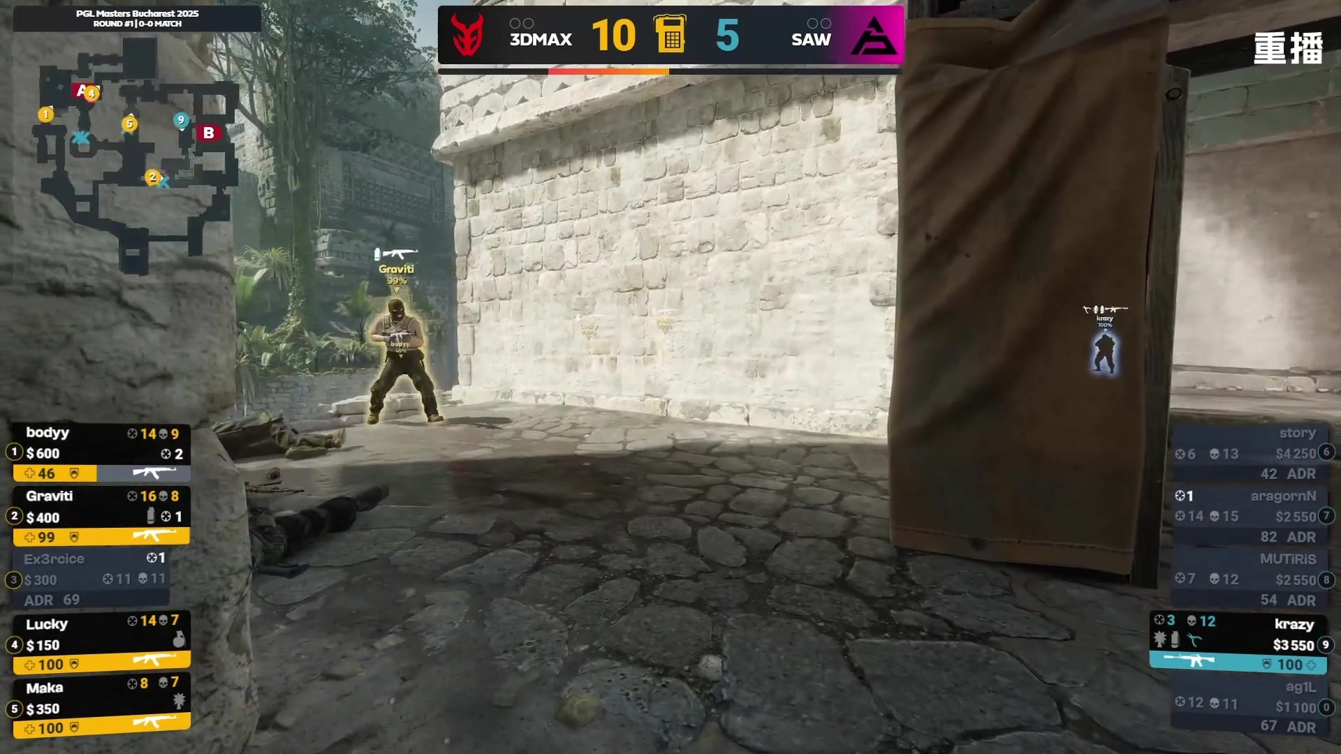 【2025-10-27 02点场】完美世界电竞频道：PGL大师赛 主舞台【重播】