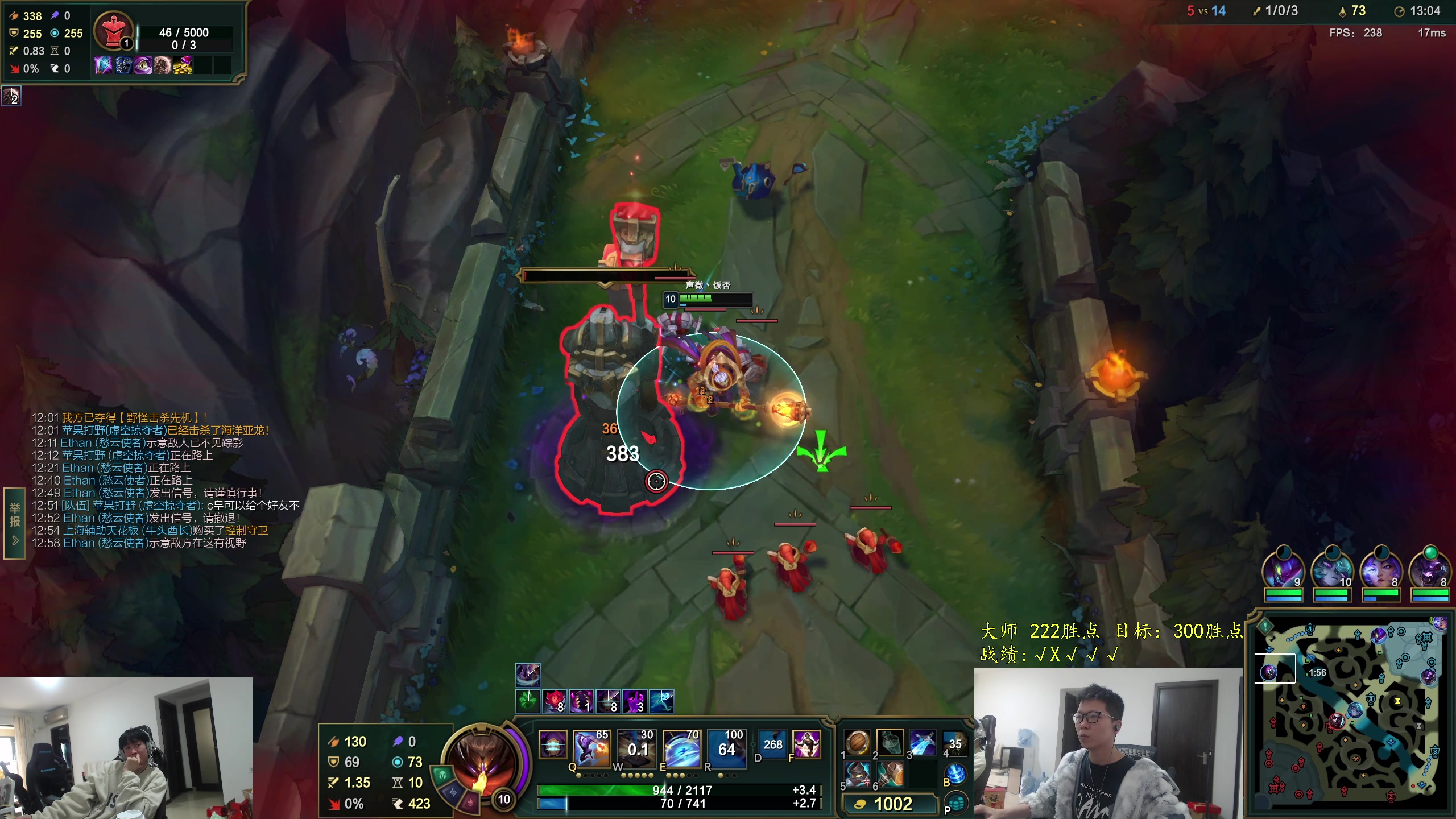 【2025-10-31 12点场】余小C真的很强：余小C：15点OB AL VS T1!