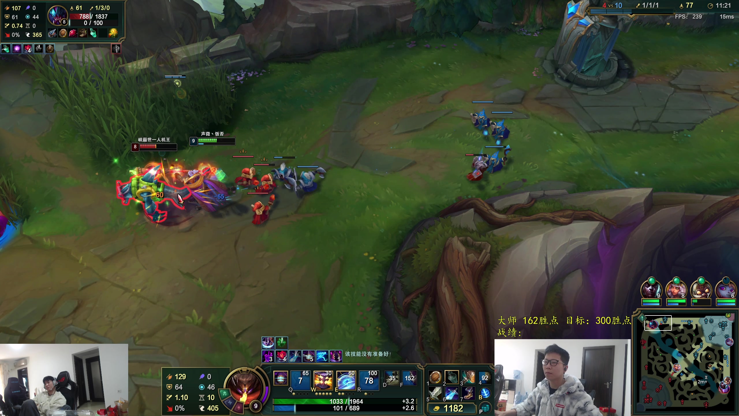 【2025-10-31 09点场】余小C真的很强：余小C：15点OB AL VS T1!