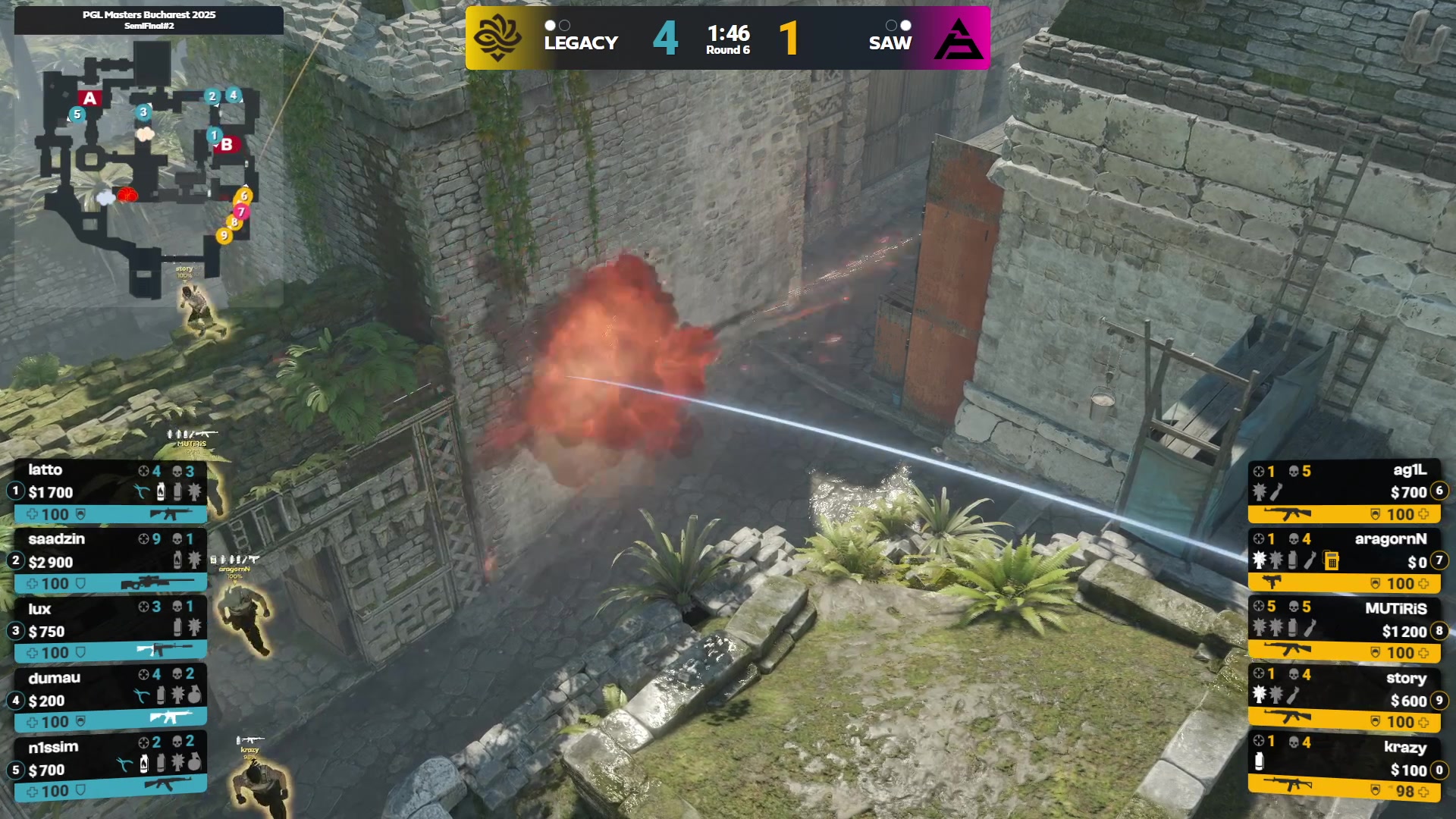 【2025-11-01 02点场】完美世界电竞频道：PGL大师赛主舞台SAW-Legacy