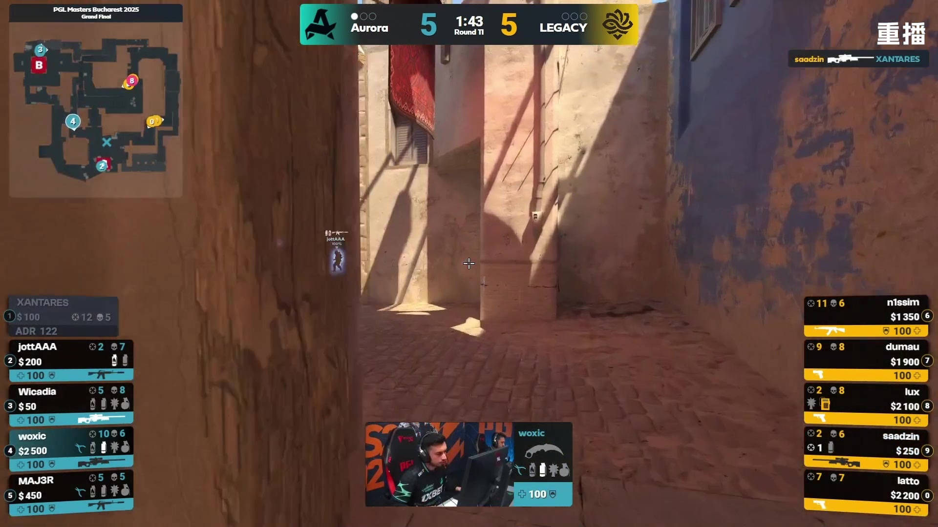 【2025-11-02 10点场】完美世界电竞频道：PGL大师赛主舞台【重播】