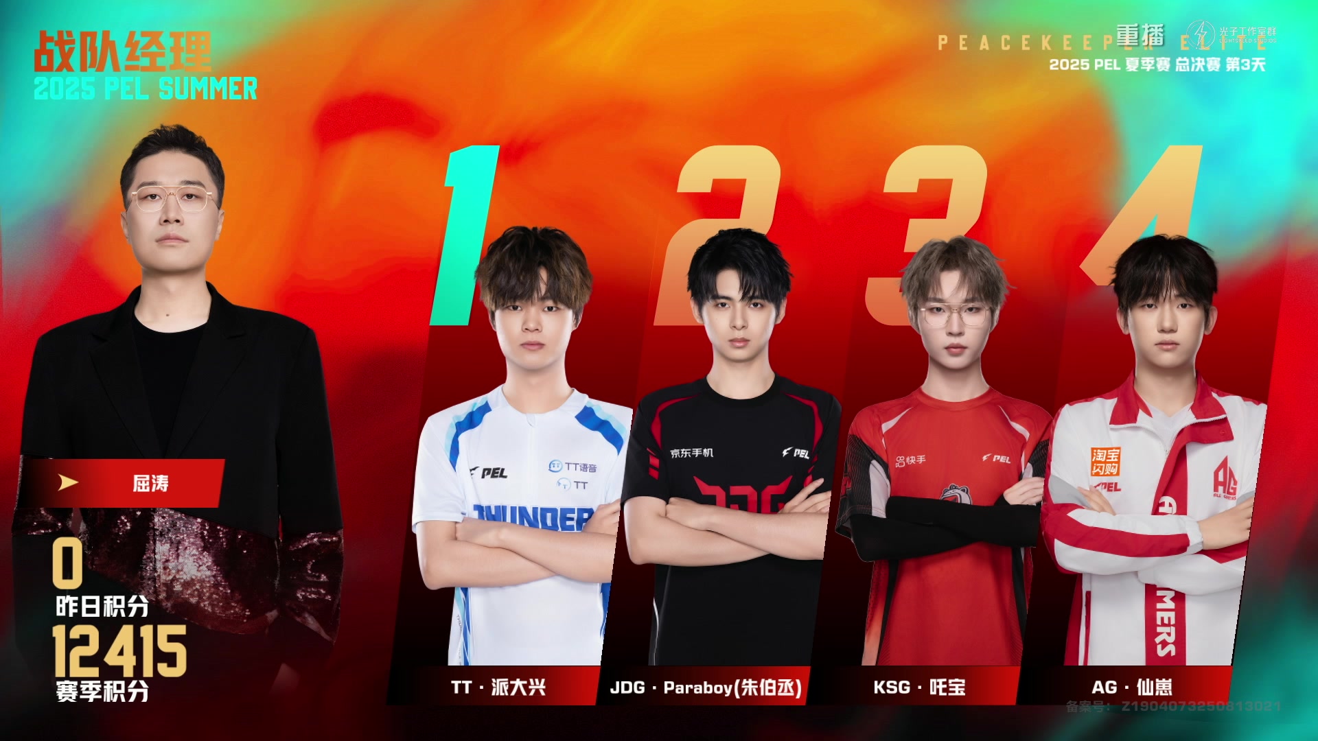 【2025-11-01 23点场】和平精英官方赛事：重播|PEL夏季赛决赛