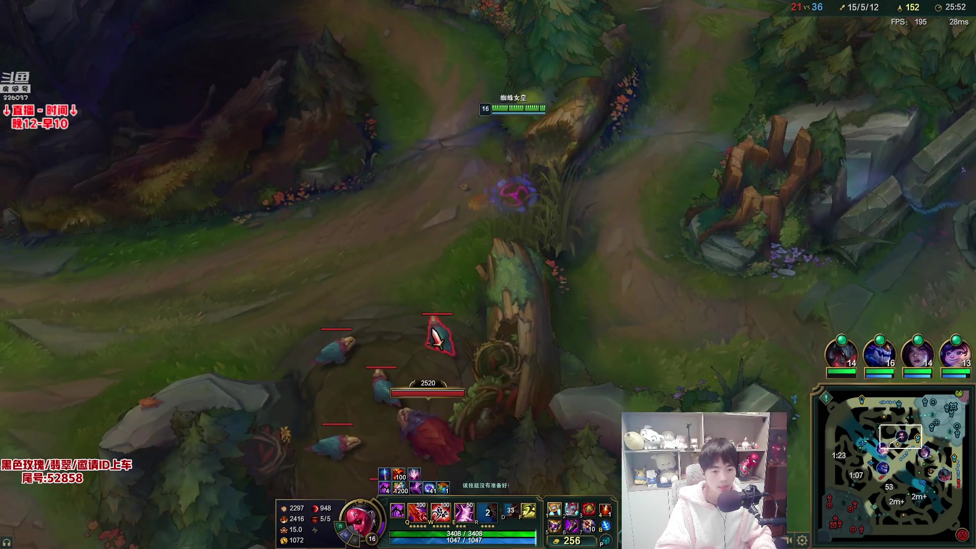 【2025-11-03 09点场】MQ丶蜘蛛馍：蜘蛛馍：野区霸主三分钟一血包c教学