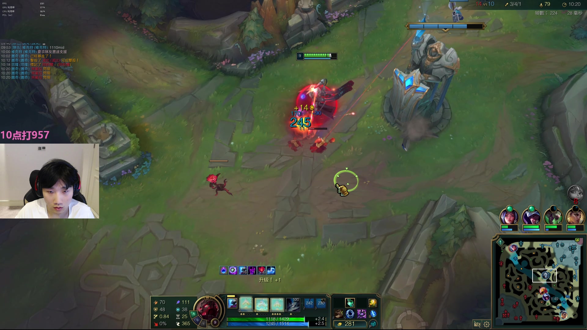 【2025-11-04 17点场】胸肌很大的良小伞：去健身了，十点训练赛