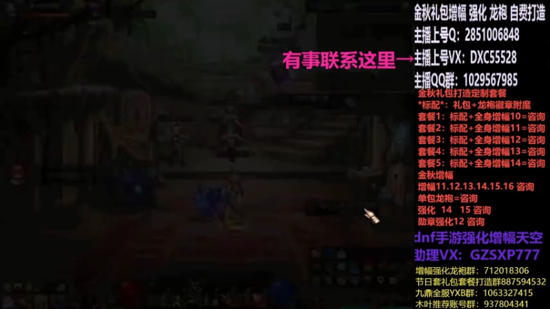 【2025-11-08 17点场】DNF木叶剑心：助理:增幅强化金秋礼包木叶晚上播