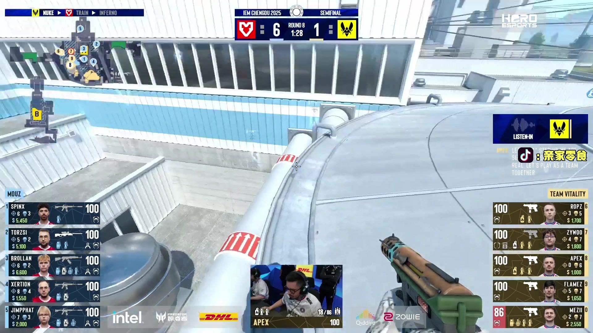 【2025-11-08 14点场】diyy刘頔：IEM成都半决赛！ kook 812!