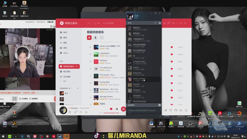 【2025-11-13 20点场】馨儿MIRANDA：【王杰】今天玩会pubg