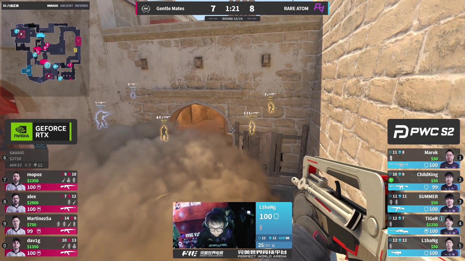 【2025-11-15 10点场】完美世界电竞频道：【直播】PWC-S2八强正赛