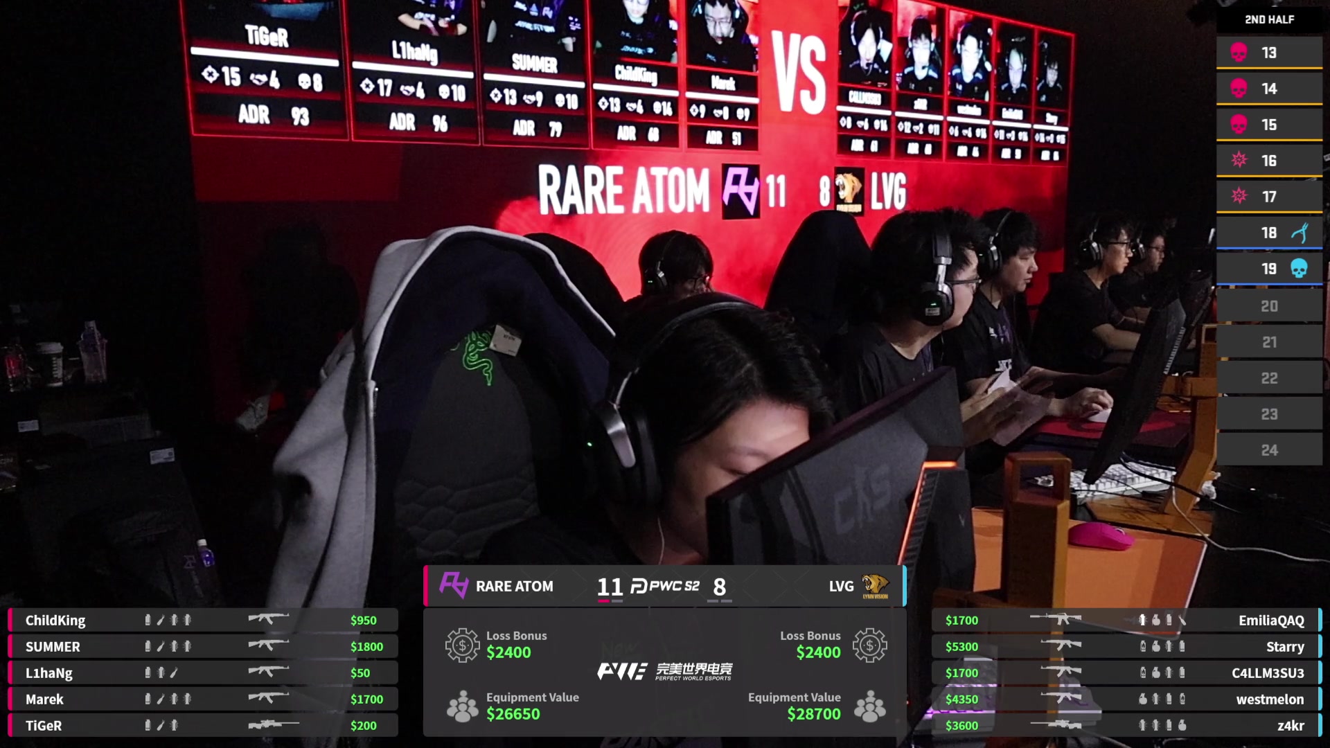 【2025-11-16 15点场】完美世界电竞频道：【直播】PWC-S2八强正赛