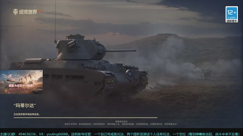 【2025-11-18 17点场】暗夜幽霊：坦克世界2.0 冲！专注性价比