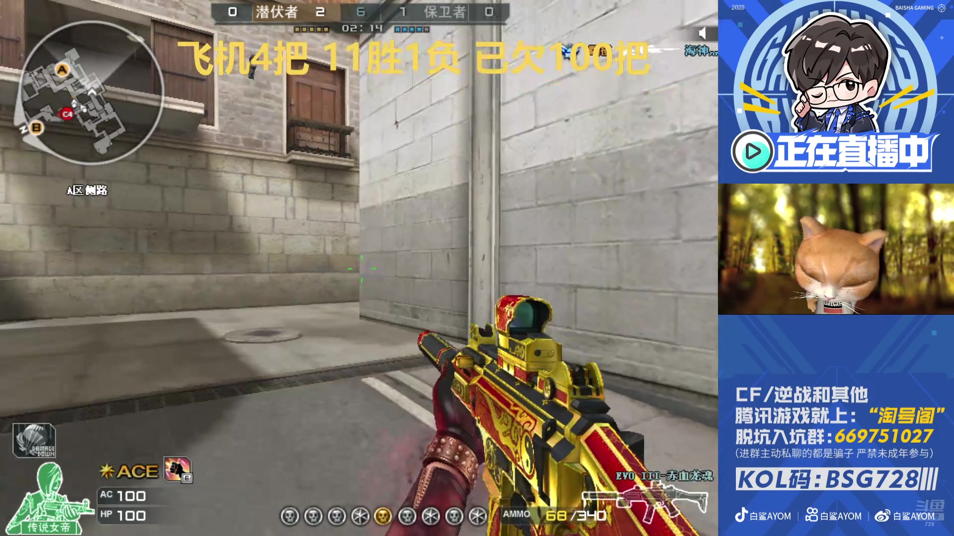 【2025-11-20 15点场】白鲨AyoM：大帝排位还债第21天