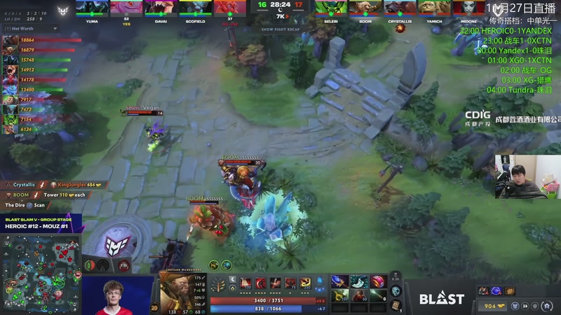 【2025-11-27 02点场】杰出哥：想XG-猎鹰BLAST成都