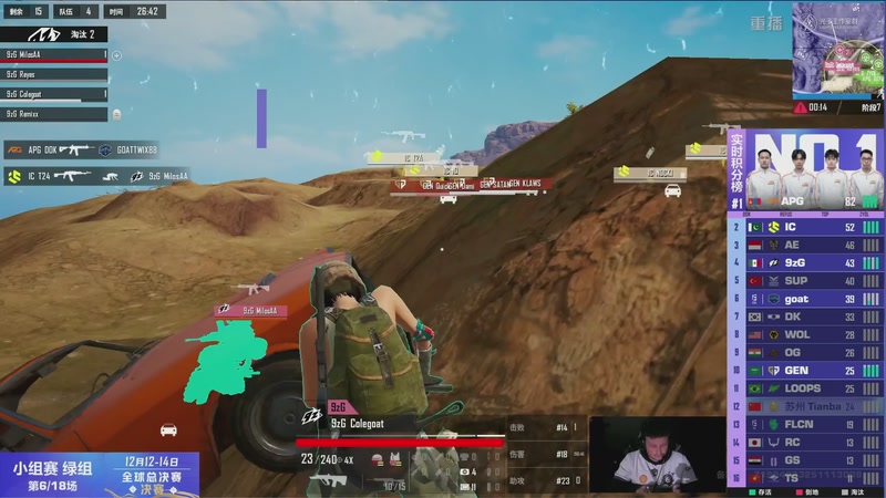 【2025-11-29 14点场】和平精英官方赛事：重播丨全球总决赛-小组赛绿组DAY1