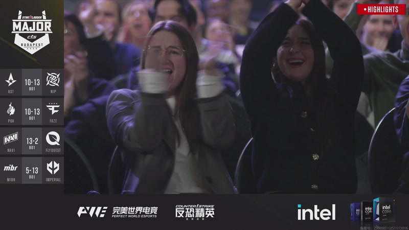 【2025-11-30 03点场】完美世界电竞频道：布达佩斯Major2025 A舞台