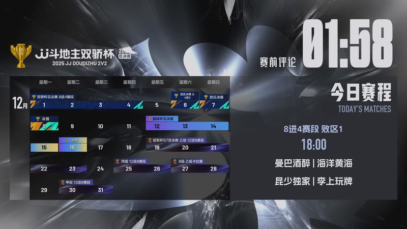 【2025-12-03 17点场】JJ斗地主官方：2025JJ斗地主双骄杯总决赛