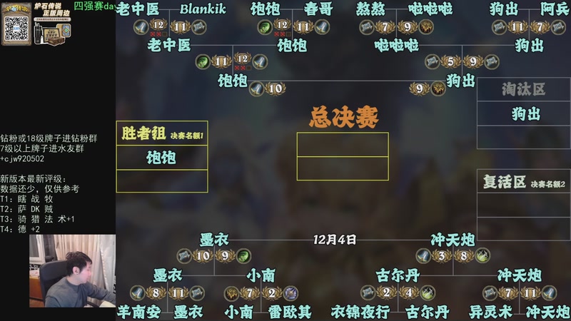 【2025-12-04 18点场】啦啦啦不是狗狗狗：啦啦啦：4强战！冲天炮vs墨衣！