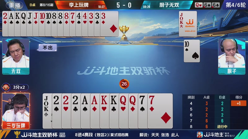 【2025-12-05 01点场】JJ斗地主官方：2025双骄杯总决赛火热进行中