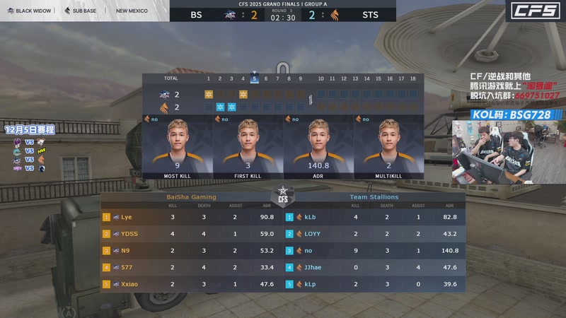 【2025-12-05 19点场】白鲨AyoM：CFS世界赛中国队加油！