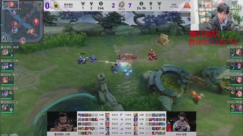 【2025-12-07 21点场】eStarPro花海：解说：KSGvs狼队