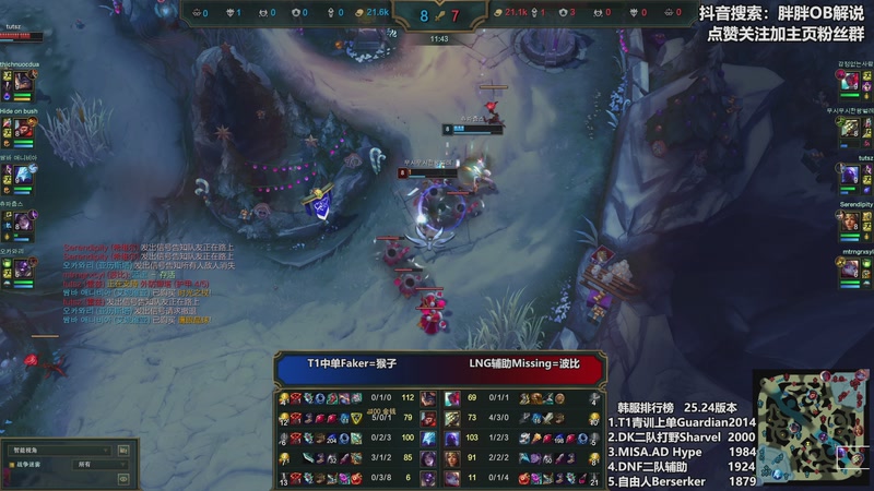 【2025-12-09 00点场】胖胖OB解说：胖胖OB：Faker韩服排位+T1新AD