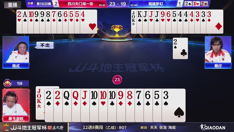 【2025-12-23 15点场】JJ斗地主官方：总决赛乙组 山东好哥哥VS四川天门淘一街