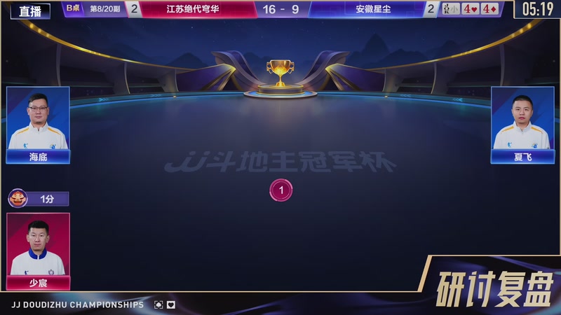 【2025-12-25 21点场】JJ斗地主官方：总决赛丙组 江苏绝代穹华VS安徽星尘！