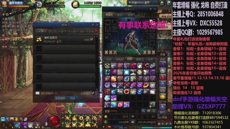 【2026-01-04 22点场】DNF木叶剑心：助理:2026年年套增幅强化木叶晚上播