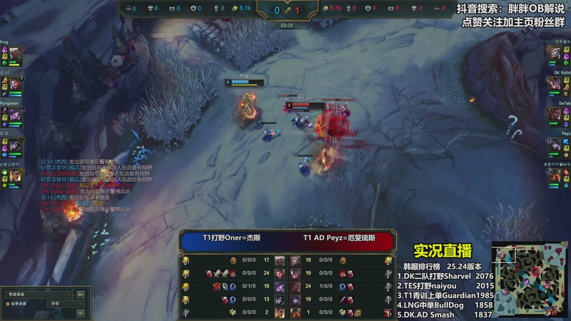【2026-01-04 01点场】胖胖OB解说：胖胖OB：Faker韩服排位+T1新AD