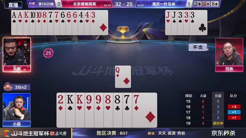 【2026-01-29 19点场】JJ斗地主官方：胜区决赛 北京睿翼精英VS重庆一针见血