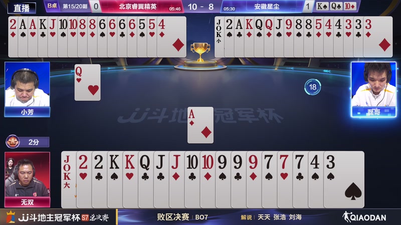 【2026-01-31 19点场】JJ斗地主官方：总决赛败区决赛 北京睿翼精英VS安徽星尘