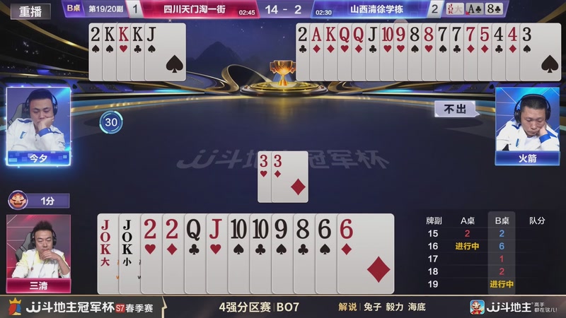 【2026-02-17 10点场】JJ斗地主官方：恭喜重庆一针见血获得S7总冠军！