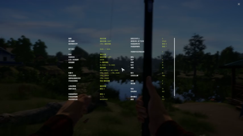 钓鱼，天气晴朗