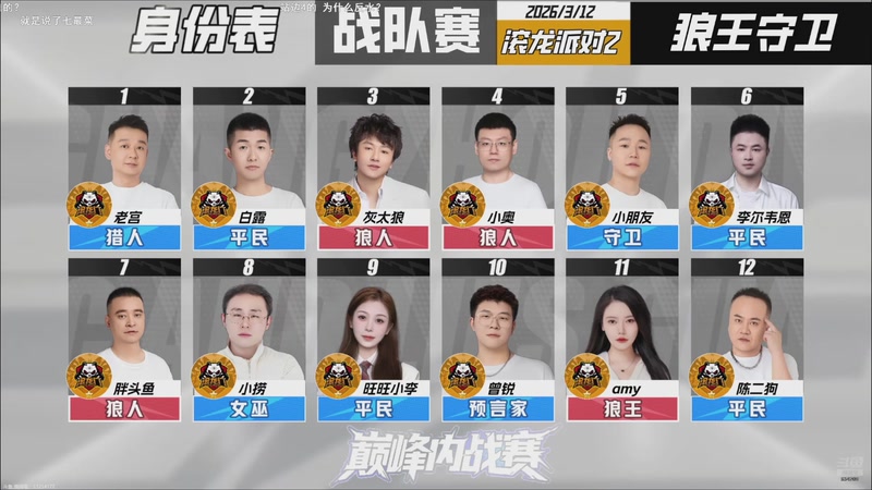 【2026-03-12 22点场】EA丶老狼：争霸赛，需要投食！