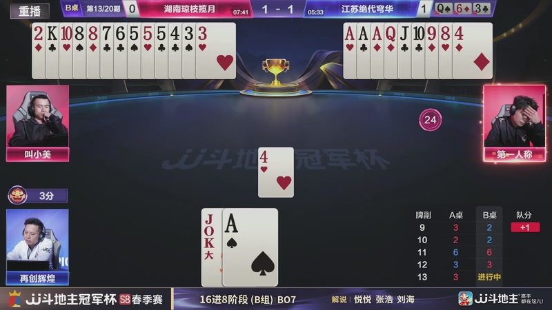 【2026-04-10 07点场】JJ斗地主官方：JJ斗地主冠军杯S8春季赛B组火热开战