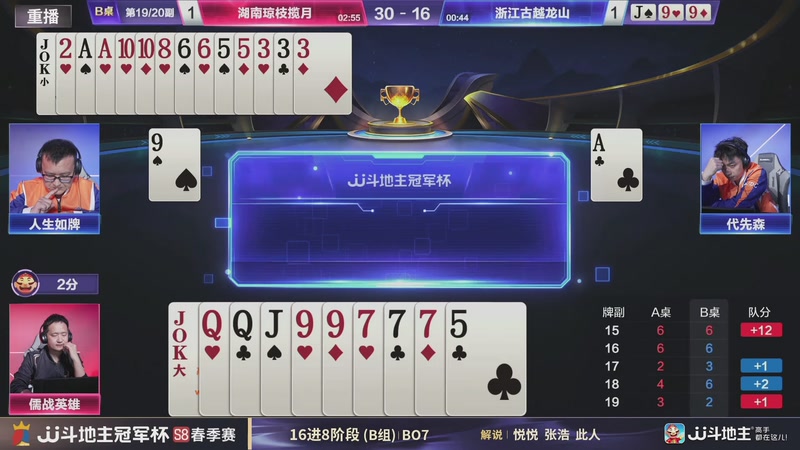 【2026-04-12 19点场】JJ斗地主官方：JJ斗地主冠军杯S8春季赛B组火热开战