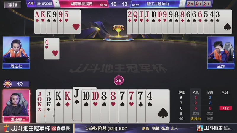 【2026-04-13 09点场】JJ斗地主官方：JJ斗地主冠军杯S8春季赛B组火热开战