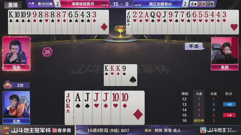 【2026-04-13 15点场】JJ斗地主官方：JJ斗地主冠军杯S8春季赛B组火热开战