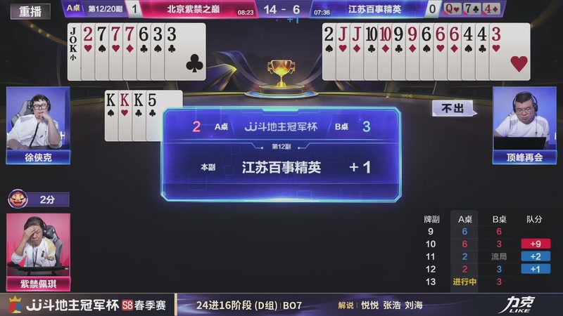 【2026-04-25 03点场】JJ斗地主官方：JJ斗地主冠军杯S8春季赛D组火热开战